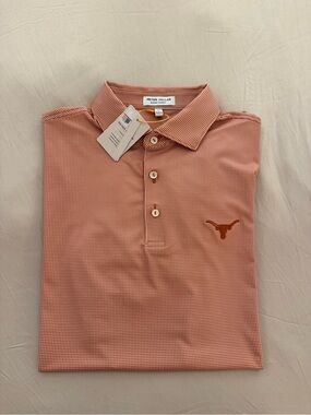 Peter Millar Men’s Burnt Orange Texas Longhorns Polo